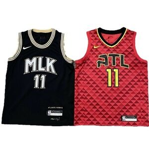 Trae Young Atlanta Hawks Youth Swingman Jersey Lot Size M MLK & ATL Edition